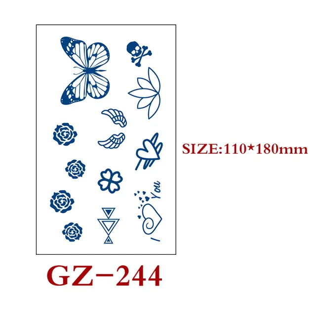 Semi permanent Tattoo Stickers Waterproof And Sweat Proof O - Shop at LoveMi
