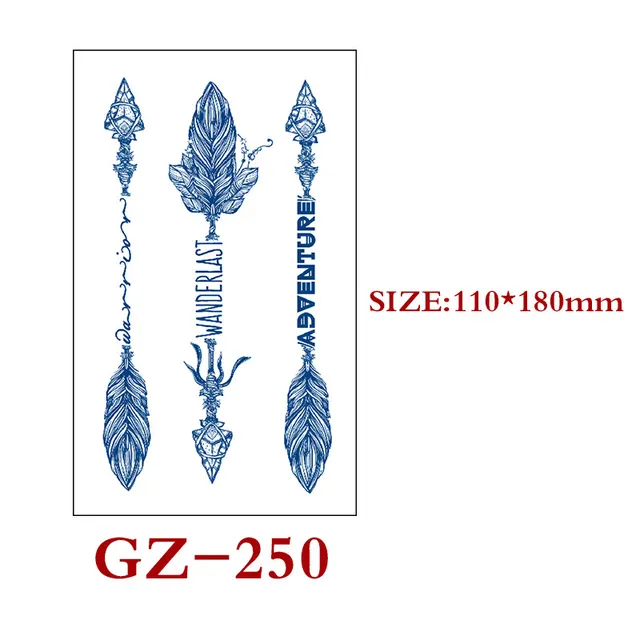 Semi permanent Tattoo Stickers Waterproof And Sweat Proof U - Shop at LoveMi