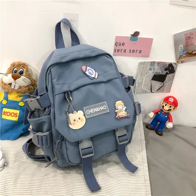 Cute Soft Girl Japanese Mini Compact Fashion Backpack Blue - Shop at LoveMi