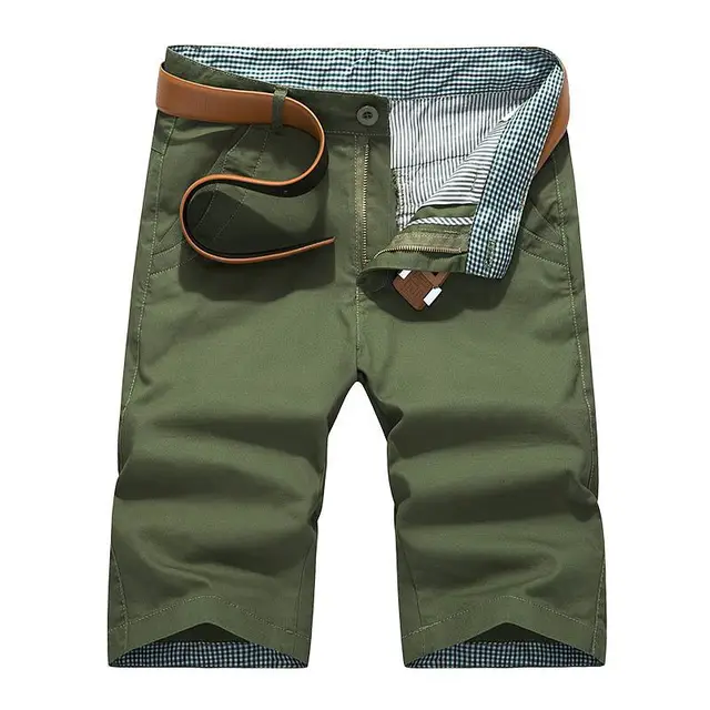 Shorts Men's Summer Casual Shorts Five Point Pants Army Green - Shop at LoveMi