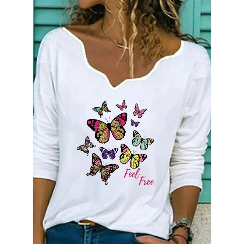 Printed T shirt Fashion Casual Plus Size Top 3 Style - Shop at LoveMi
