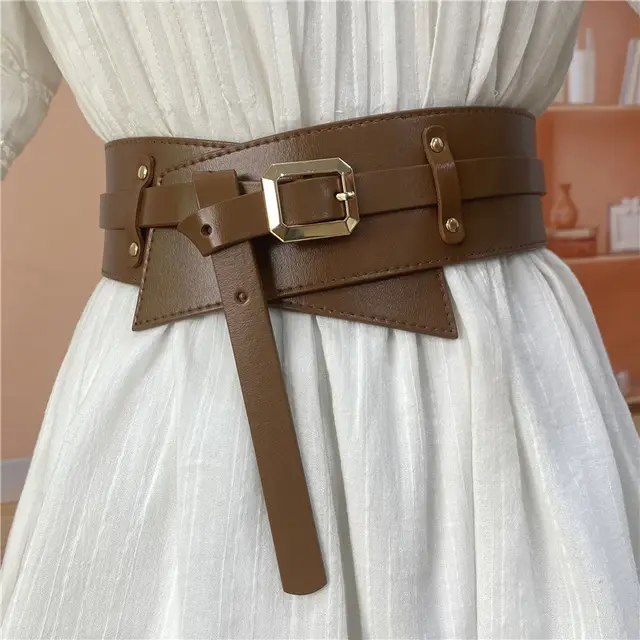 Belt With Dress Shirt To Close The Waist Brown - Shop at LoveMi