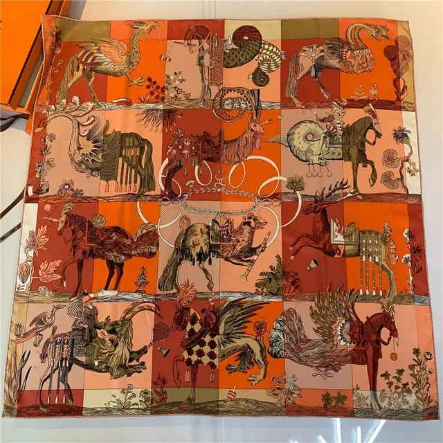 Spring And Autumn Thin Square Scarf Twill Pink - Shop at LoveMi