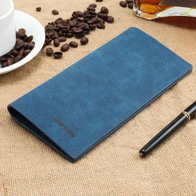 Lightweight Leather Wallet Blue - Shop at LoveMi