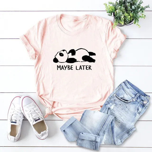 Cute Kung Fu Panda Women's Short Sleeve Light Pink - Shop at LoveMi