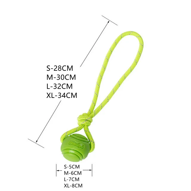 Pet Dog Bouncy Ball, Bite resistant Solid Ball, Rubber Bite Greena - Shop at LoveMi