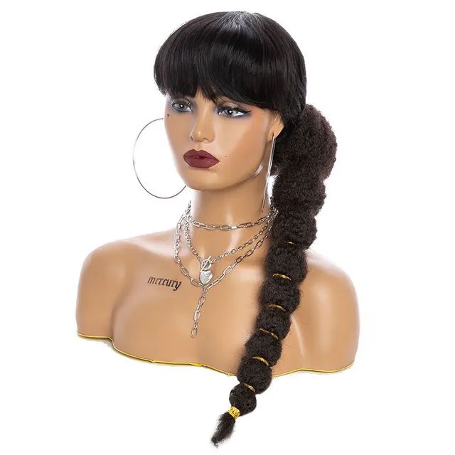 YOUR BEAUTY KinkyStraight Hair Bubble Ponytail Heat Resistant Synthetic Clip in DrawstringStraight PonyTail HairExtensions18inch - Shop at LoveMi