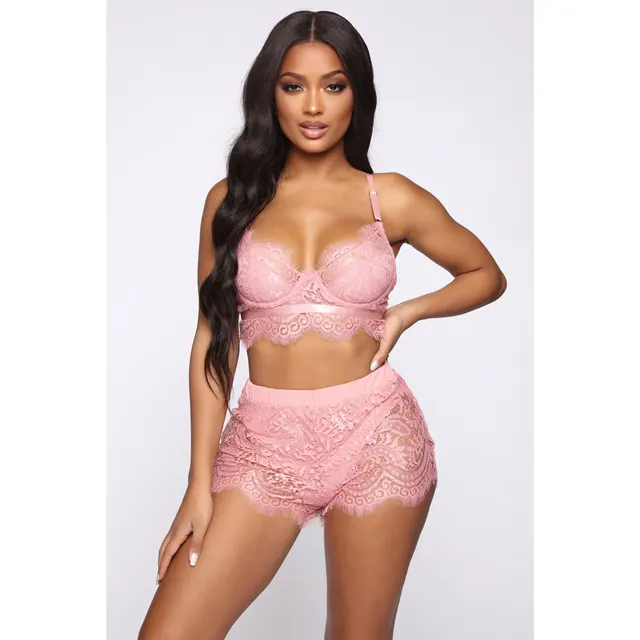 Sexy Lace Tights Sexy Ladies Lingerie Ladies Pajamas Pink - Shop at LoveMi