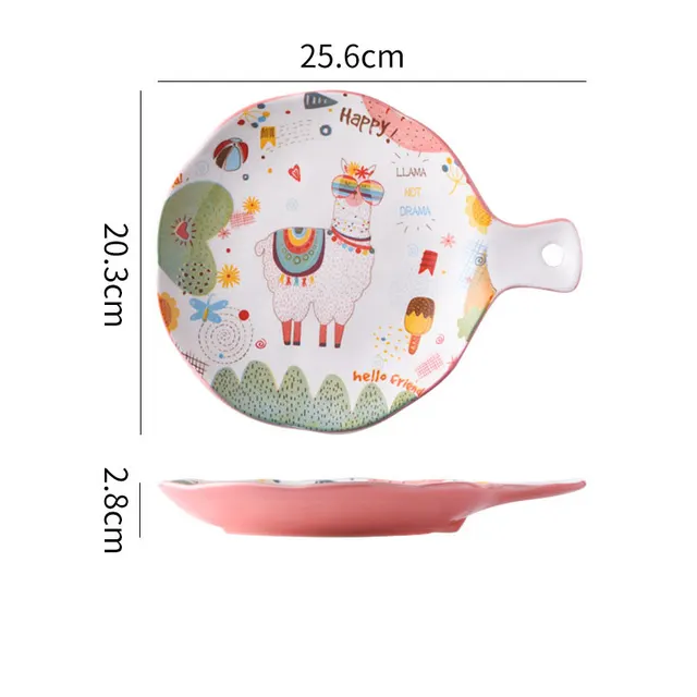 Creative Cartoon Christmas Ceramic Bowl Tableware F - Shop at LoveMi