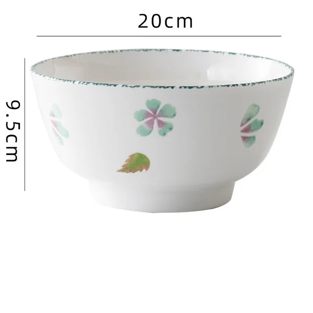 Creative And Simple Ceramic Round Noodle Bowl H - Shop at LoveMi