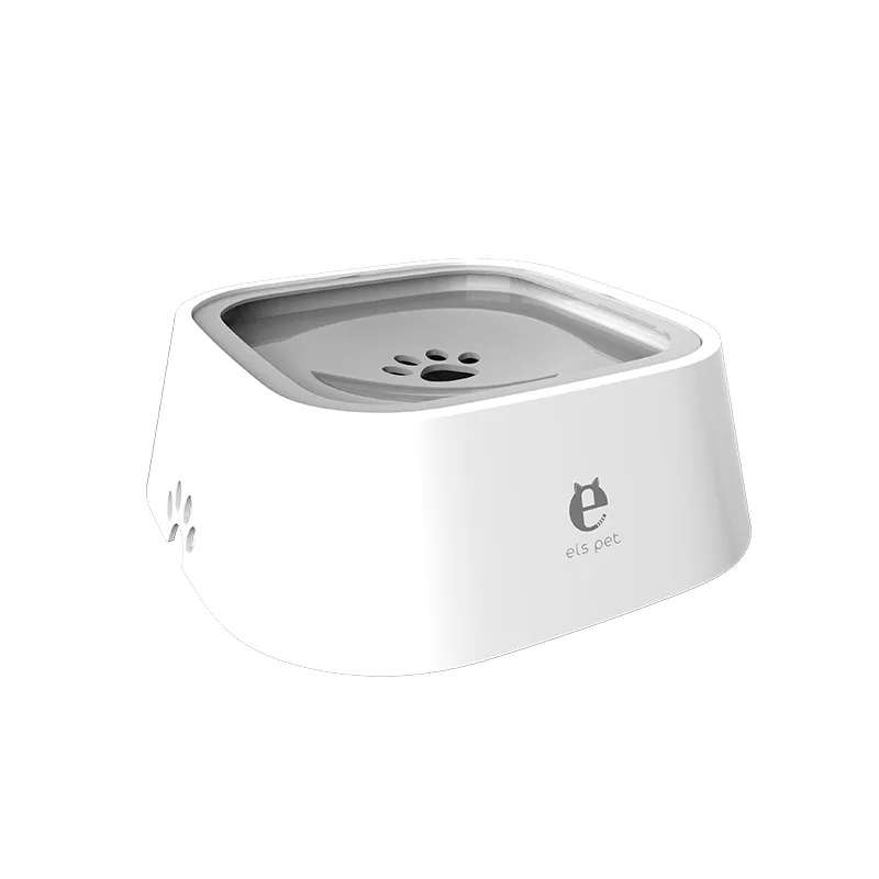 Pet Feeding Bowls Not Wetting Mouth No Spill Cat Bowl Prevent Splashing Water Feeder Grey2Pcs - Shop at LoveMi