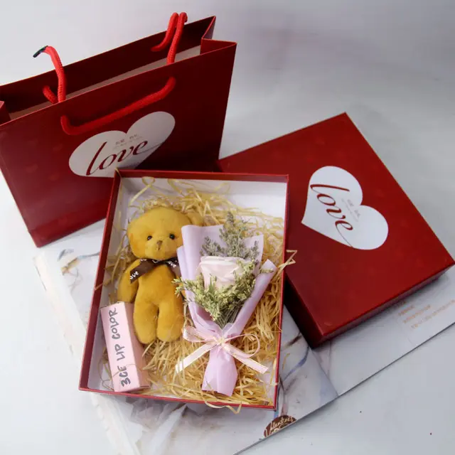 Soap Gift Box Soap Flower Tote Bag White - Shop at LoveMi
