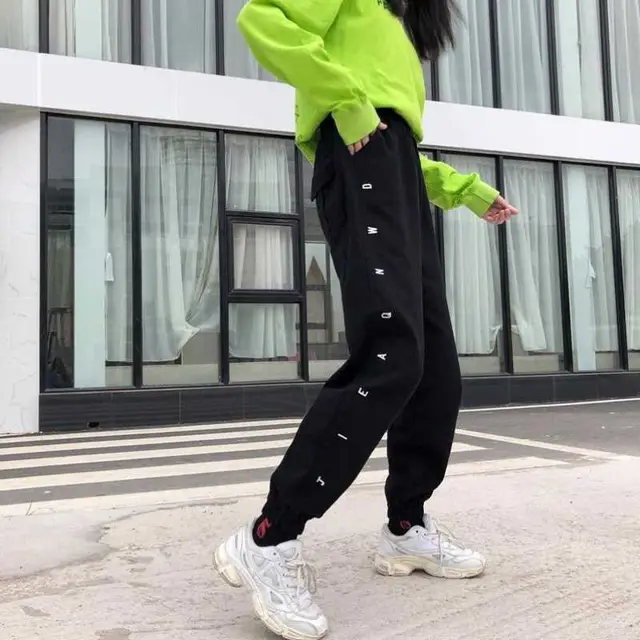 Japanese College Style Casual Corduroy Wide Leg Pants Women Black - Shop at LoveMi