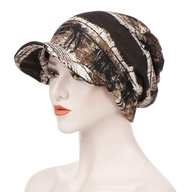 Printed Spot Beach Baotou Cap Yellow - Shop at LoveMi