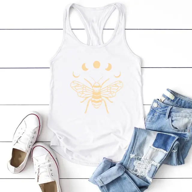 Independent Station Europe And America Foreign Trade Skull Scarf Sunglasses Printed Sleeveless Vest White - Shop at LoveMi