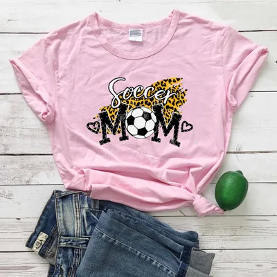 Mother's Day Gift Women's Cotton Leopard Print Casual T shirt Pink - Shop at LoveMi