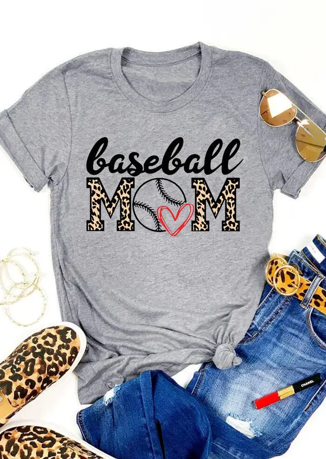 Letter Pattern Hipster Loose Short sleeved T shirt Grey - Shop at LoveMi