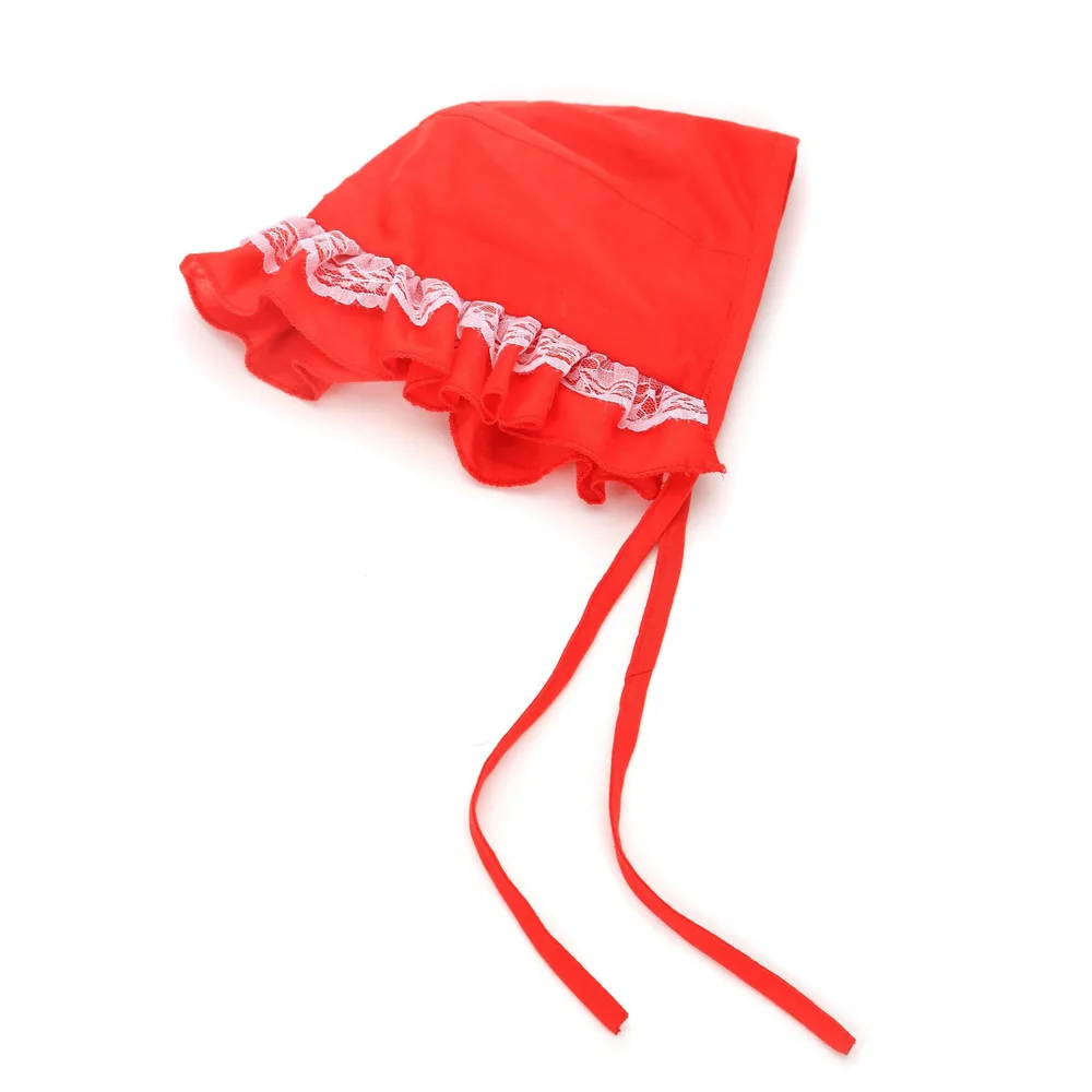 Thin Pet Hat Cute Dog Headgear Lace Lace Dog Sun Hat - Red