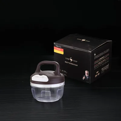 Household Manual Meat Grinder Mixer Kitchen Multifunctional Vegetable Cutter Small Coffee Color - Shop at LoveMi