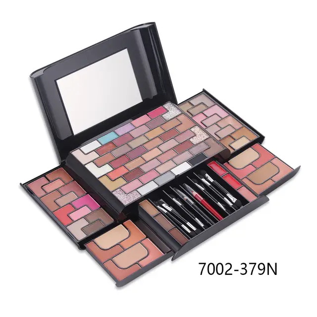 68 Colors Eye Shadow 8 Colors Blush 4 Colors Powder 3 Colors Eyebrow Powder Lipstick Makeup Set 379N - Shop at LoveMi