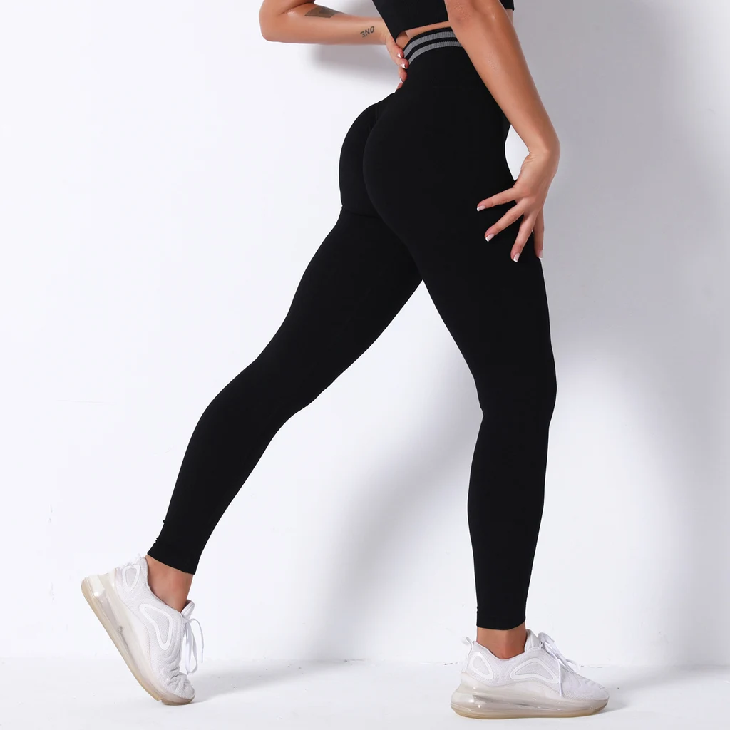 Breathable Yoga Pants Running Sports Fitness Pants - Black