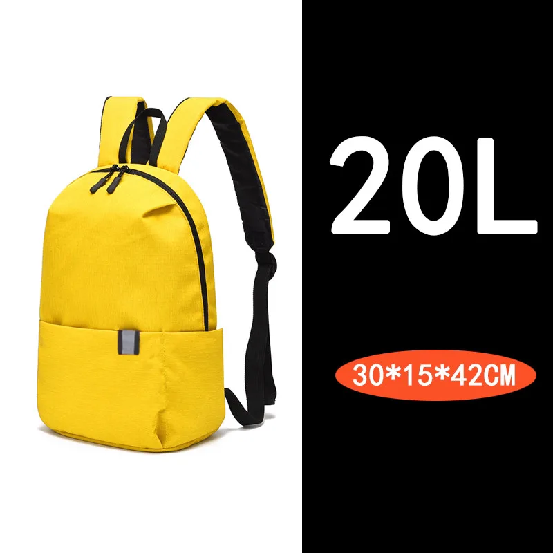 Backpack Men And Women Summer Student School Bag Travel Fashion Yellow - Shop at LoveMi
