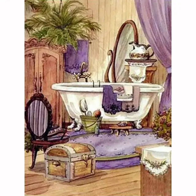 DIY 5D Diamond Painting Bathroom Mosaic Embroidery Kits Cross - Shop at LoveMi