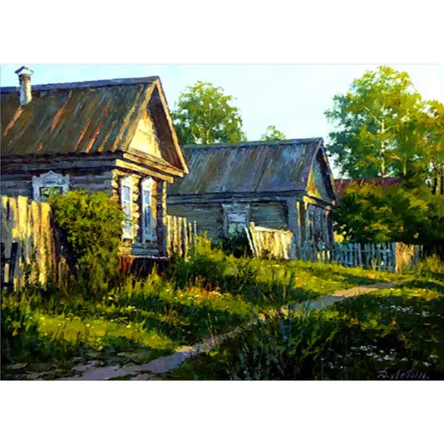 Mosaico De Diamantes 3D Para Casa, Bordado De Punto De Cruz, Paisaje Square - Shop at LoveMi