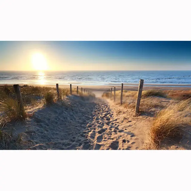 3d Diy Diamond Painting Cross Kit Diamond Embroidery Beach & Sun Home Decor Mosaic Pattern Picture KBL Round - Shop at LoveMi