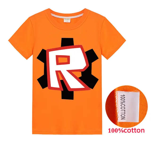 Cotton Printed Girls T shirt Short Sleeve Orange - Shop at LoveMi