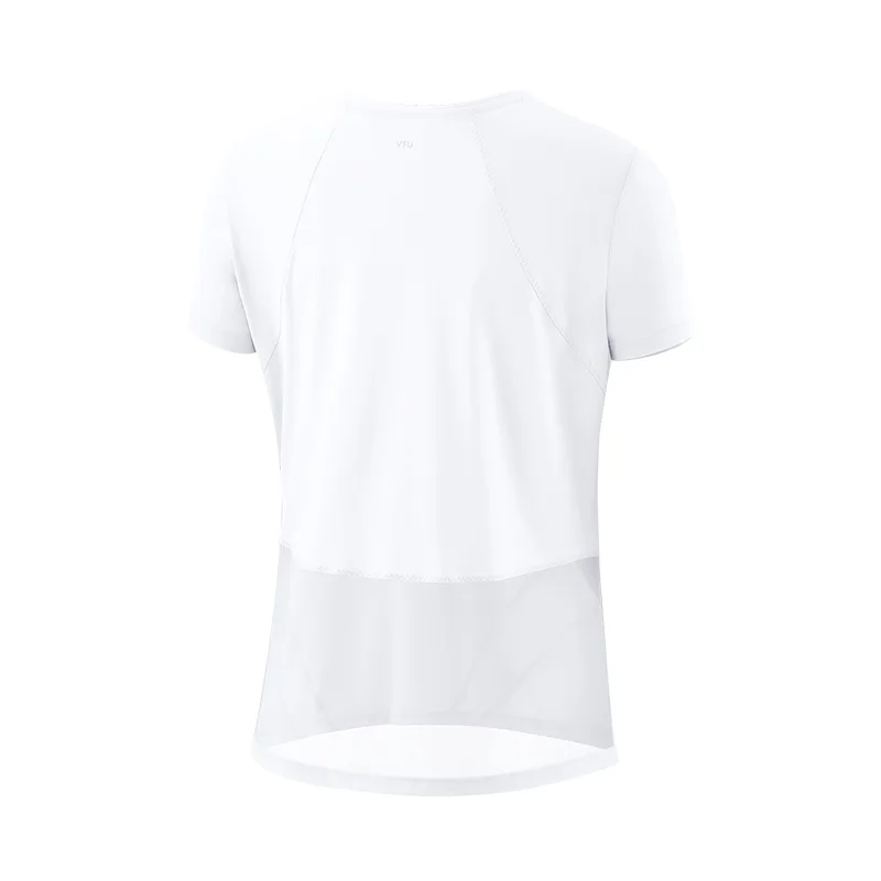 Training Suit Running Fitness Suit Short-sleeved New Summer - White