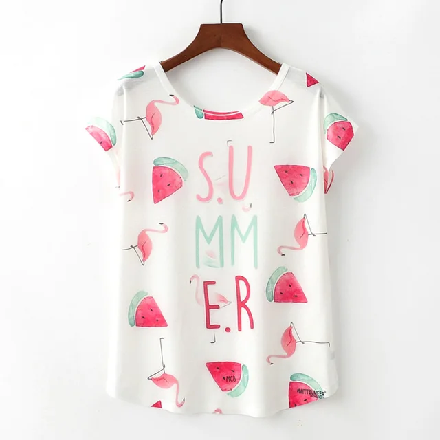 Summer New Round Neck Short Sleeve Loose - Shop at LoveMi