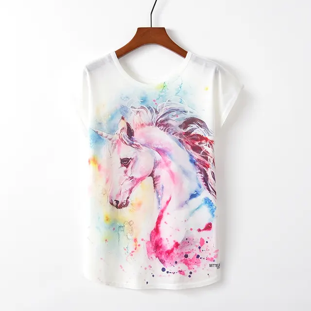 Summer New Round Neck Short Sleeve Loose I - Shop at LoveMi