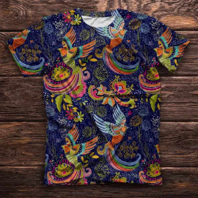 Bird Series Round Neck 3D Printed T Shirt 8Style - Shop at LoveMi