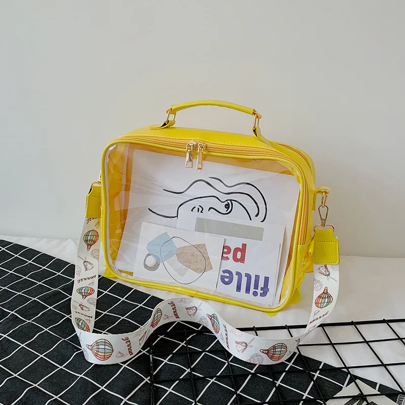 Schoolbag Harajuku Crossbody Bag Handbag Two dimensional Pain Bag Shoulder Bag Yellow - Shop at LoveMi