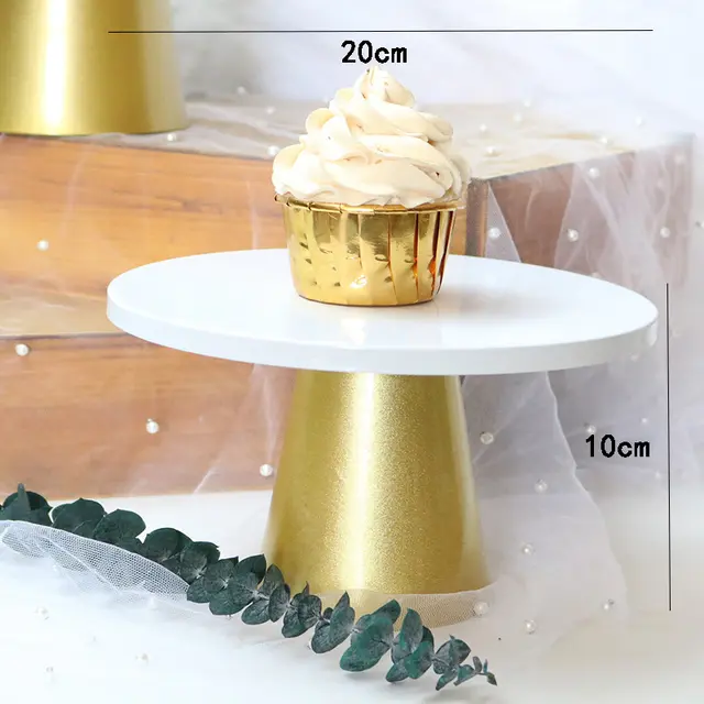 Wedding Dessert Counter Cake Display Stand Gold Cake Stand Trumpet - Shop at LoveMi
