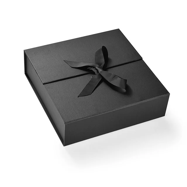Zongzi Gift Box Empty Box Creative Double Door Folding Packaging Agate Black Ribbon - Shop at LoveMi