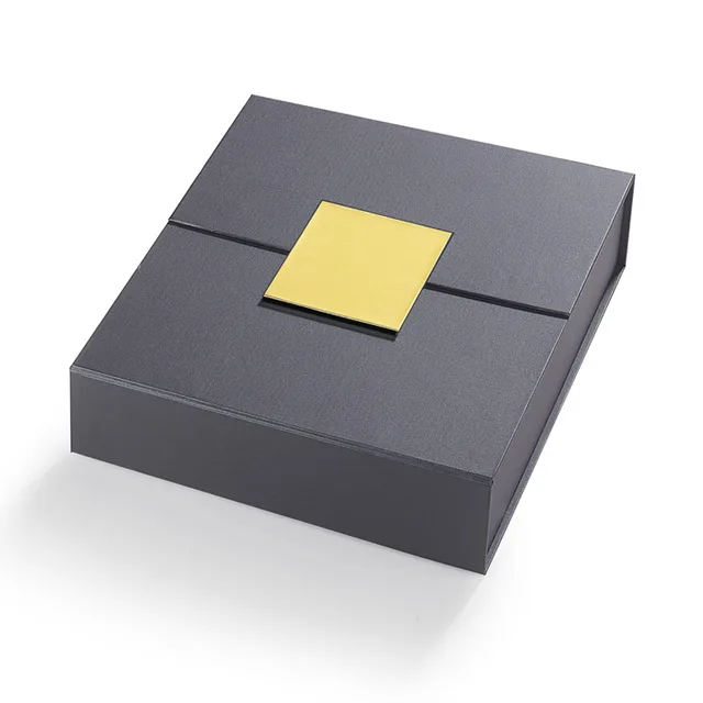 Zongzi Gift Box Empty Box Creative Double Door Folding Packaging Celadon Gray Square Version - Shop at LoveMi