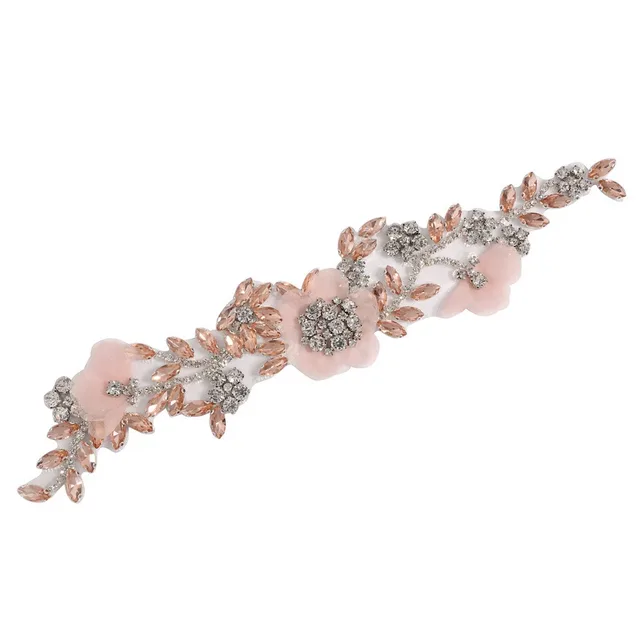 Rhinestone Decoration Handmade Rubber backed Rhinestone Green Decorative Belt Red Sequins - Shop at LoveMi