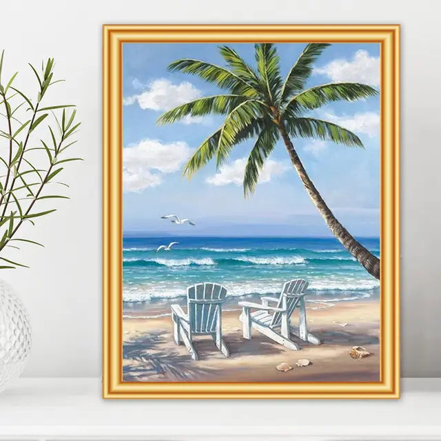5D DIY Diamond Painting Landscape Sunset Kit Full Drill Square Embroidery Square Diamond - Shop at LoveMi