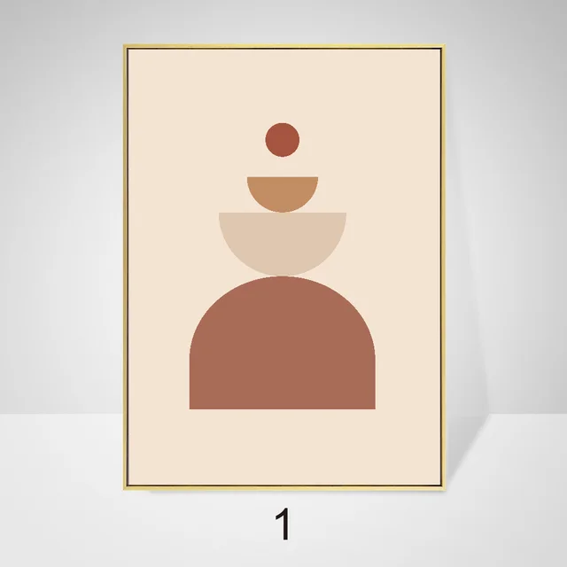 Abstract Decorative Painting Small Morandi Geometric Canvas Painting Frame - Shop at LoveMi