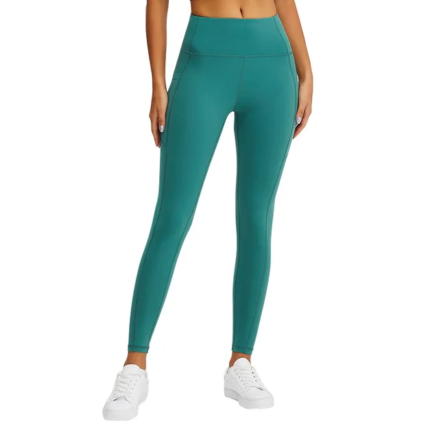 Women's High waist Hip lifting Running Tight fitting Elastic Feet Sports Fitness Pants Green - Shop at LoveMi