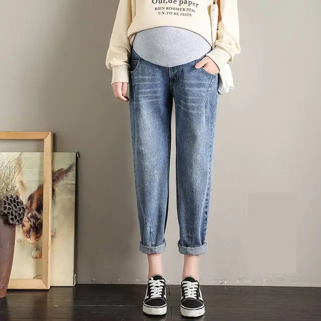 Casual Harem Loose Daddy Pants Blue - Shop at LoveMi