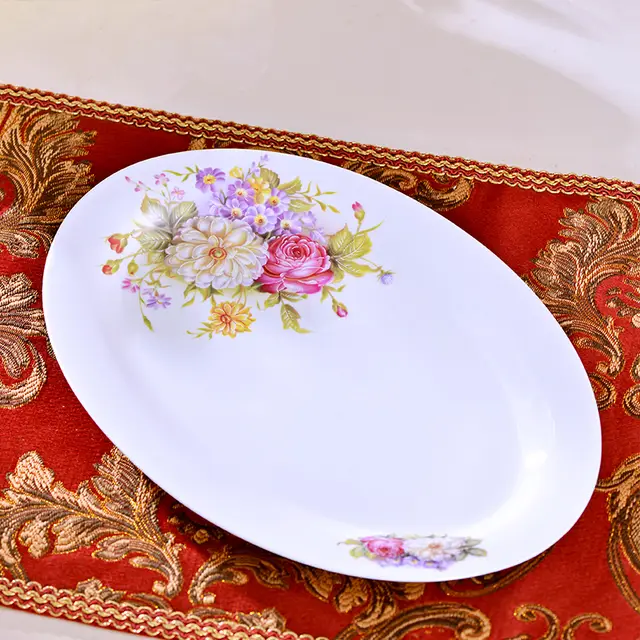 Oval Jingdezhen Ceramic Large Serving Plate G - Shop at LoveMi