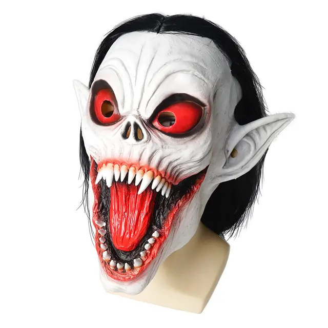 Vampire Morbias Mask Halloween Scary Play Latex Mask Mobias Mask - Shop at LoveMi
