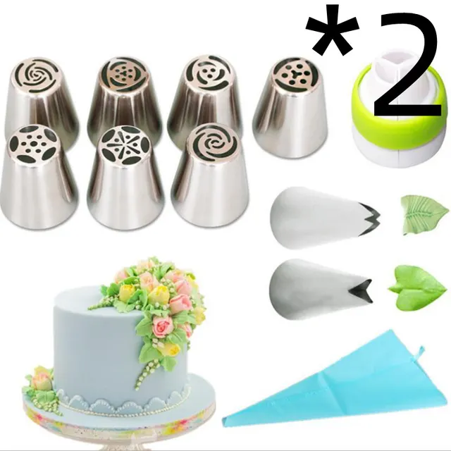 Russian Tulip Icing Piping Nozzles Tip Confectionery Flower Cream Nozzles Pastry Leaf Tips Cupcake Cake Decorating Tools 11Pieceset 2Pcs - Shop at LoveMi