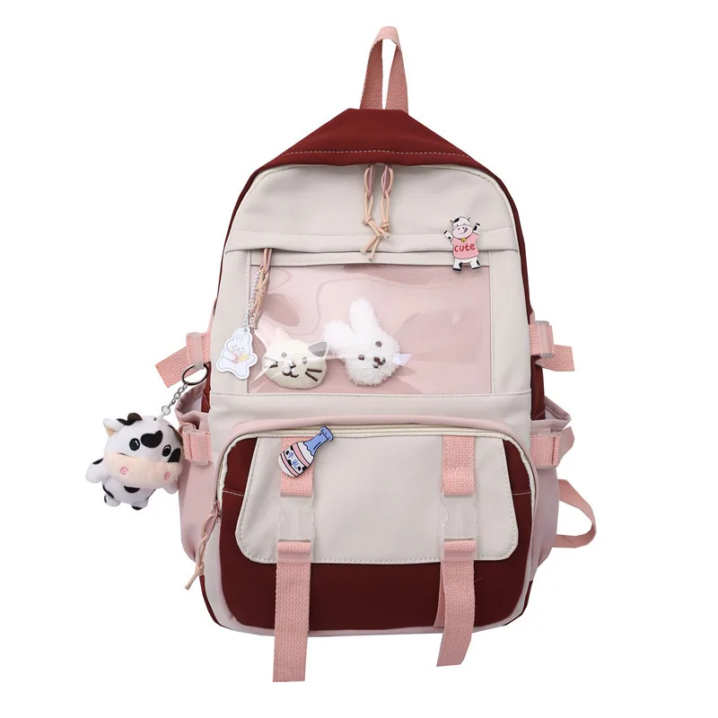 Recreational Day Backpack Collegiate Style Bag Red - Shop at LoveMi