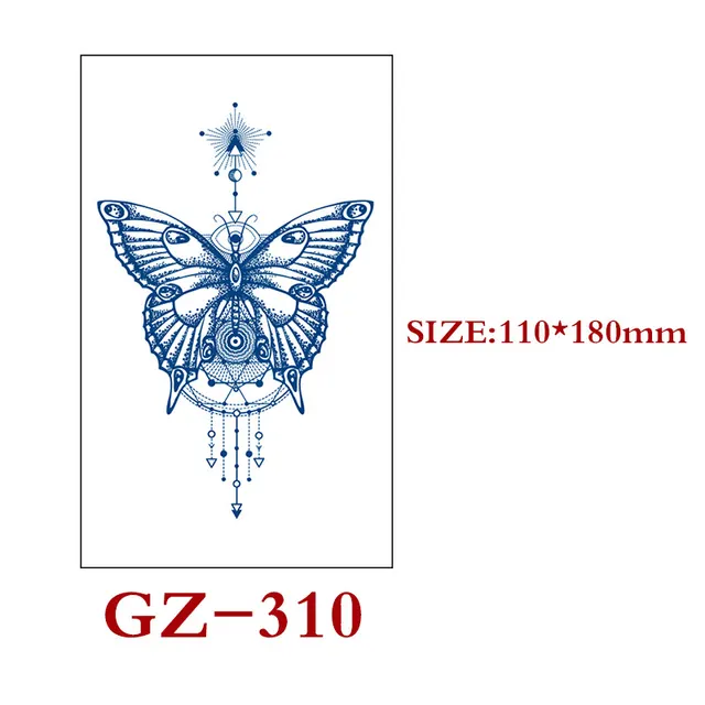 Herbal Semi permanent Tattoo Stickers Semi permanent Tattoo Stickers Gz3010Style - Shop at LoveMi