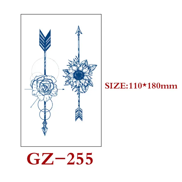 Herbal Semi permanent Tattoo Stickers Semi permanent Tattoo Stickers Gz255 Style - Shop at LoveMi