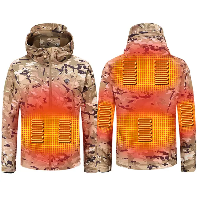 Outdoor Charging And Heating Jacket Camouflage - Shop at LoveMi